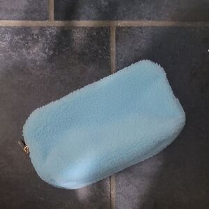 NWOT Sephora Blue Fleece Pouch Or Cosmetic Bag